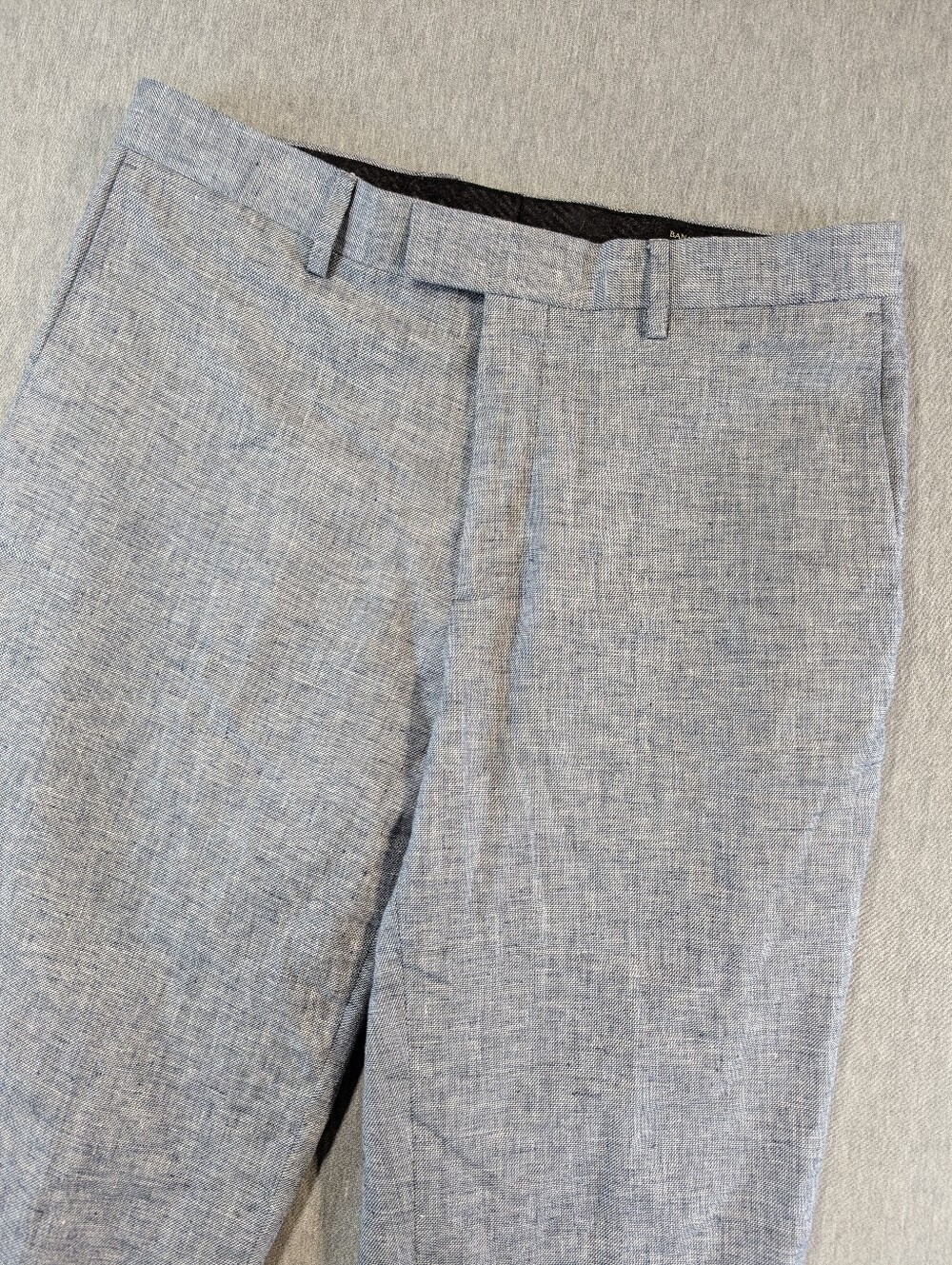 Banana Republic Dress Pants Men's 31 X 32 Standard Fit Grey Linen Blend